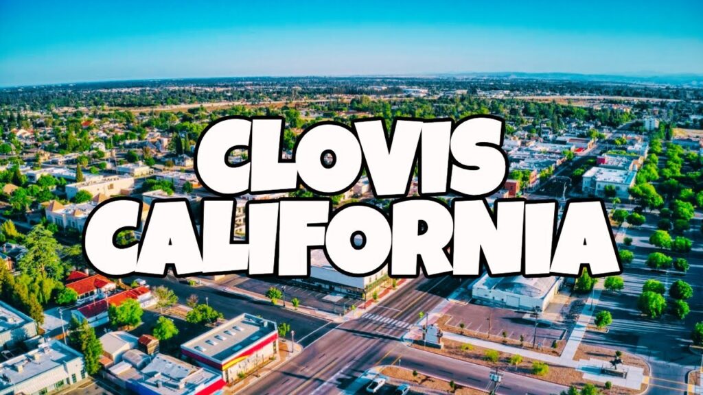 Aerial view of Clovis, California