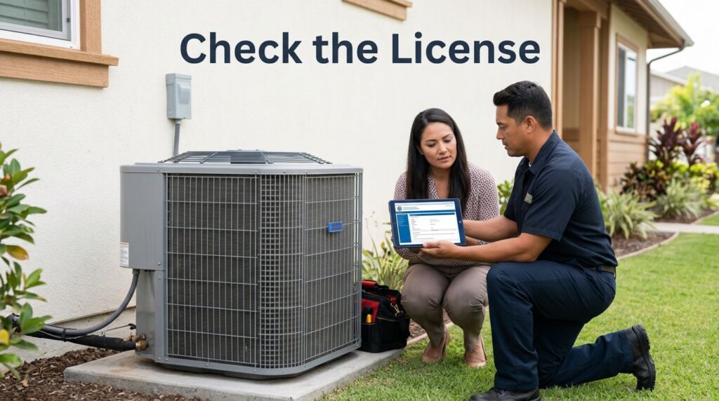 HVAC contractor license