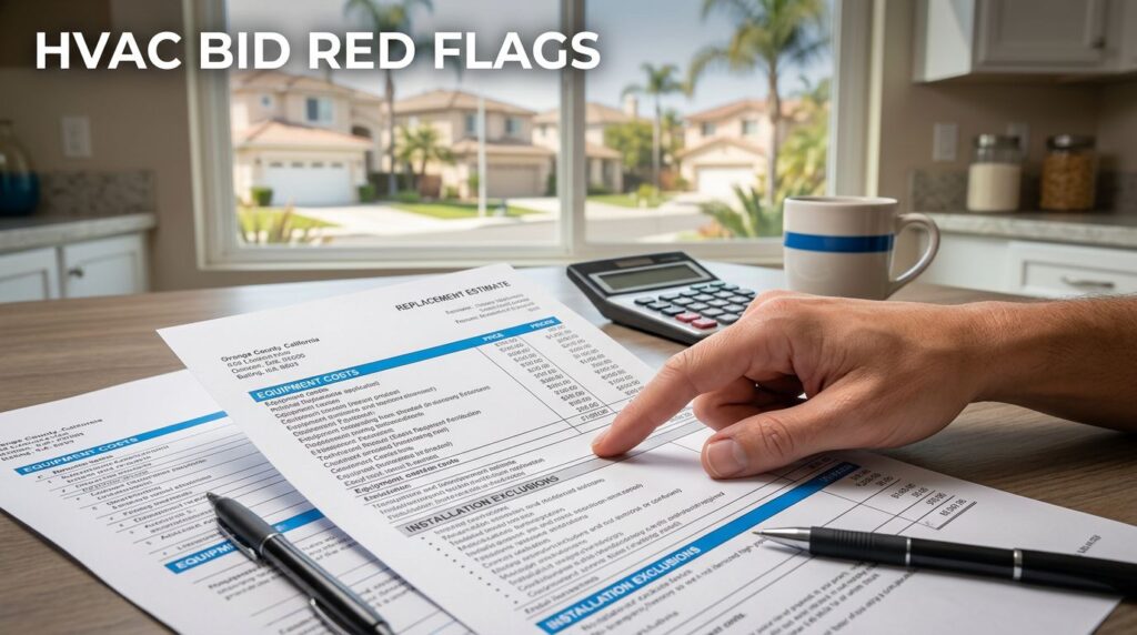 HVAC estimate red flags